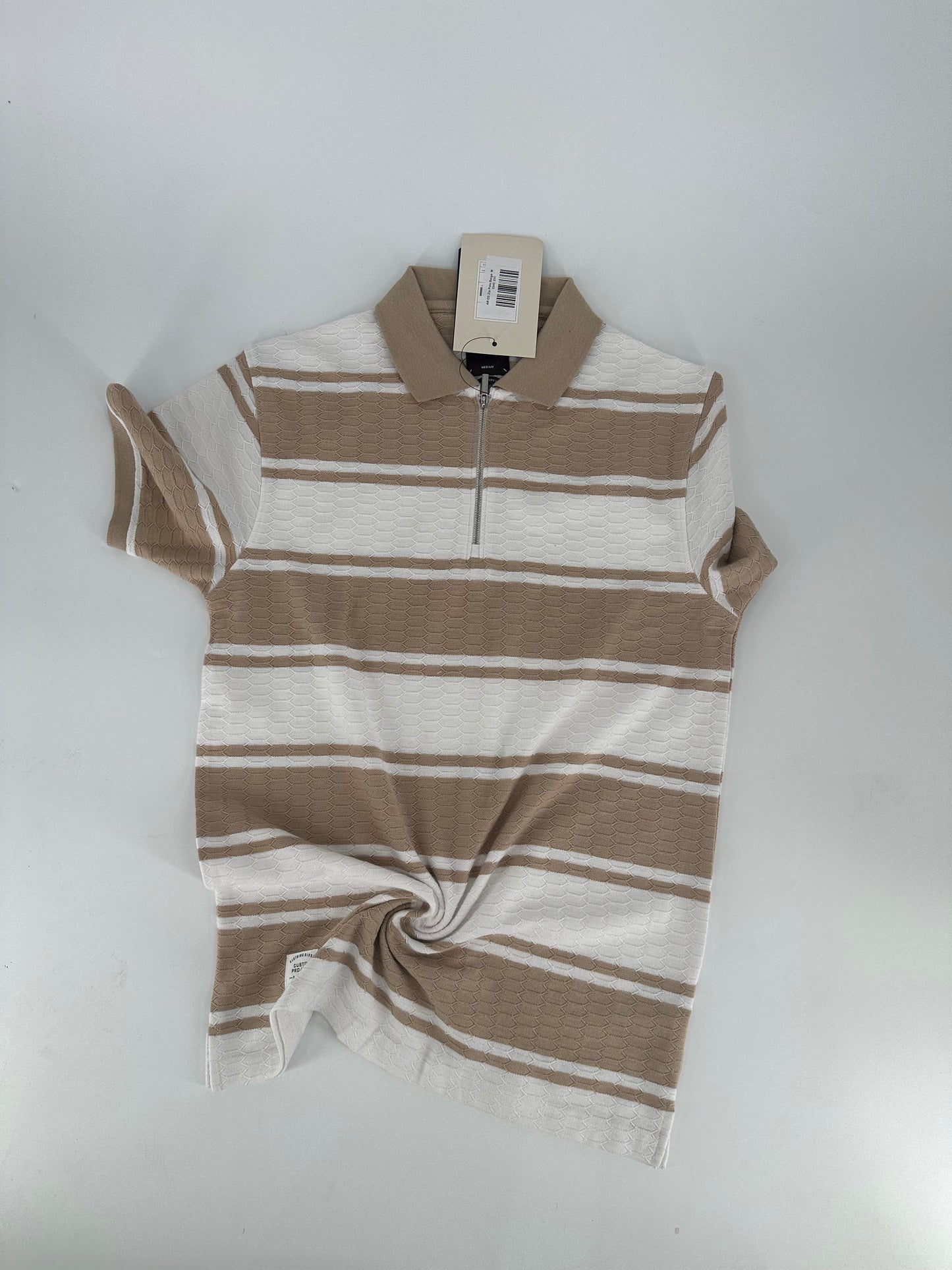 AR CS Zip Polo Beige