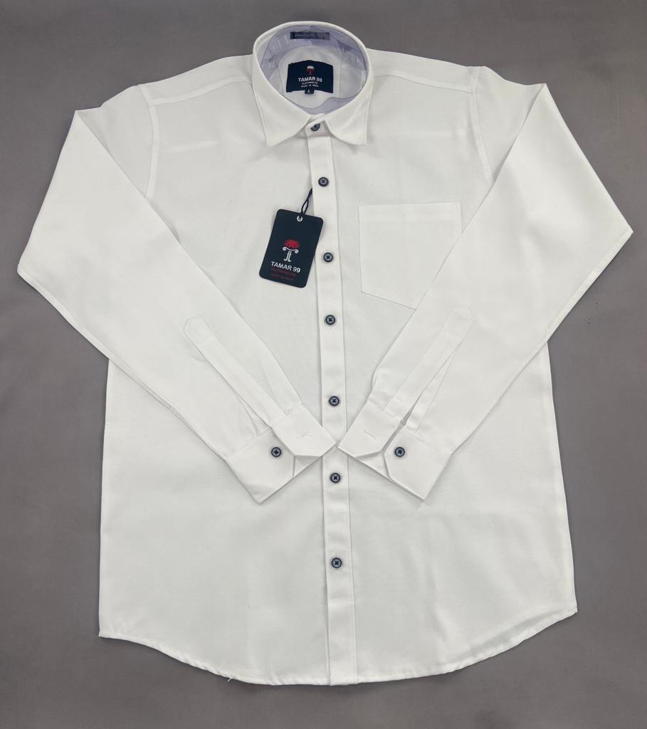 Oxford Slim Fit Plain Shirt White