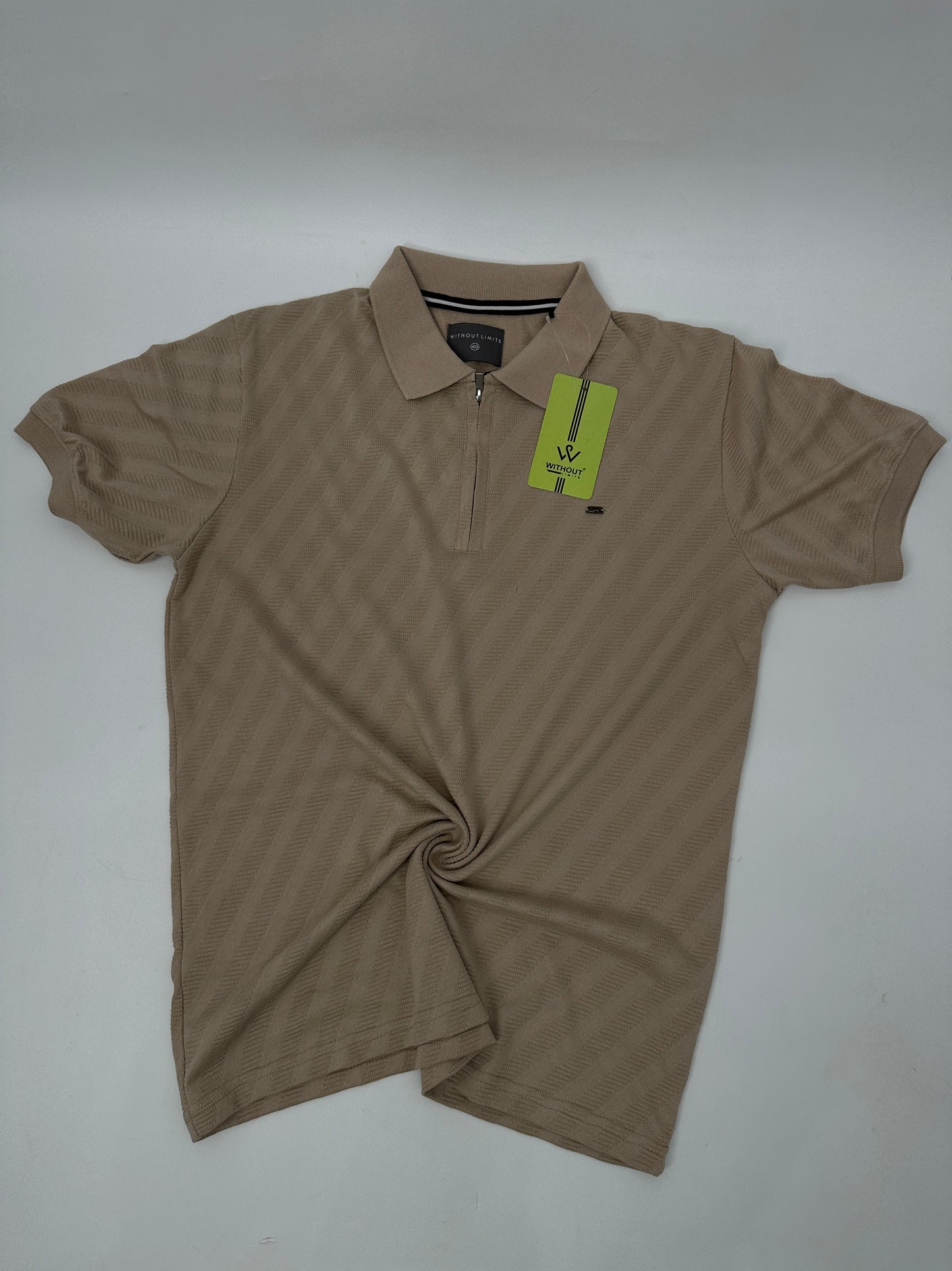 WL Knitted Zip Polo Plain