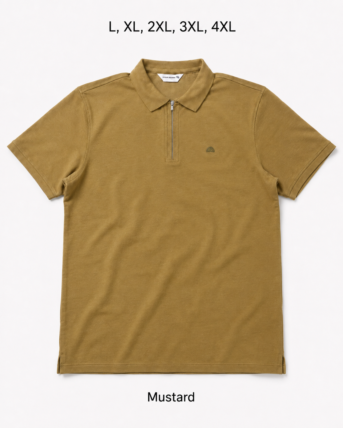 4 Squares Premium Zip Polo