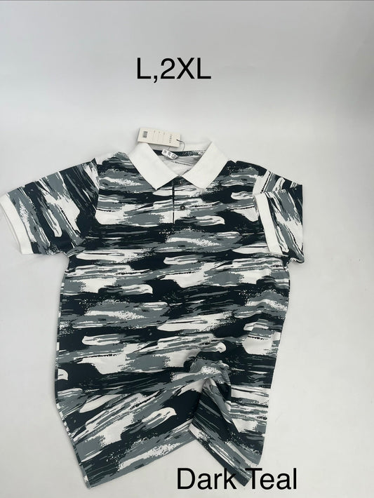 Fast Track Abstract Print Premium Polo Shirt