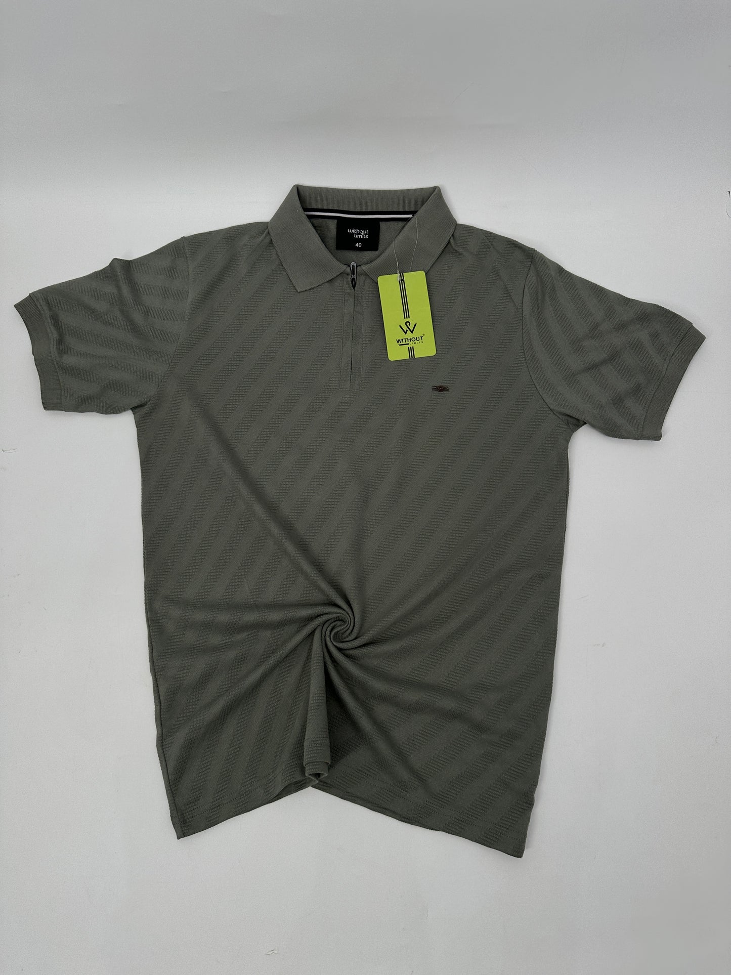 WL Knitted Zip Polo Plain