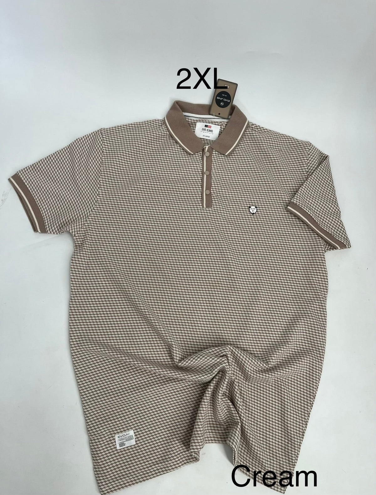 EVO Jeans Micro Pattern Premium Polo Shirt