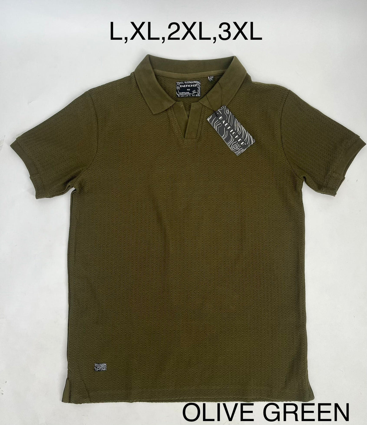 Baeficker Textured Open-Placket Polo