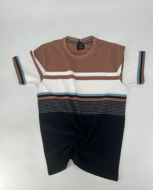 Aldrich CK Tee Brown & Navy