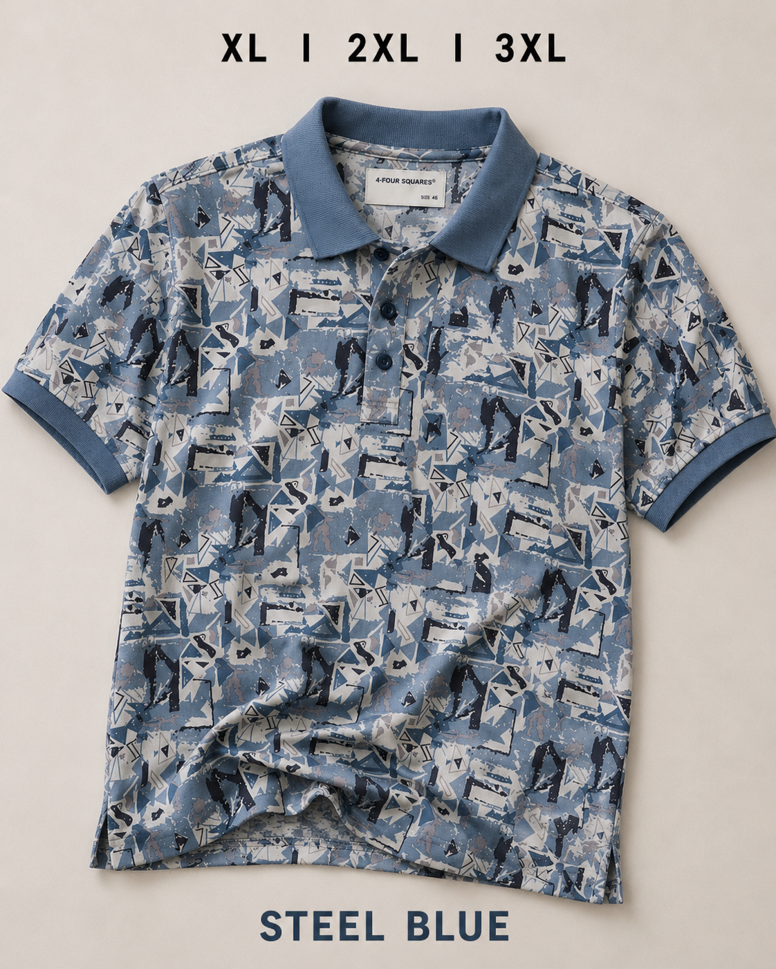 4 Squares Premium Printed Polo