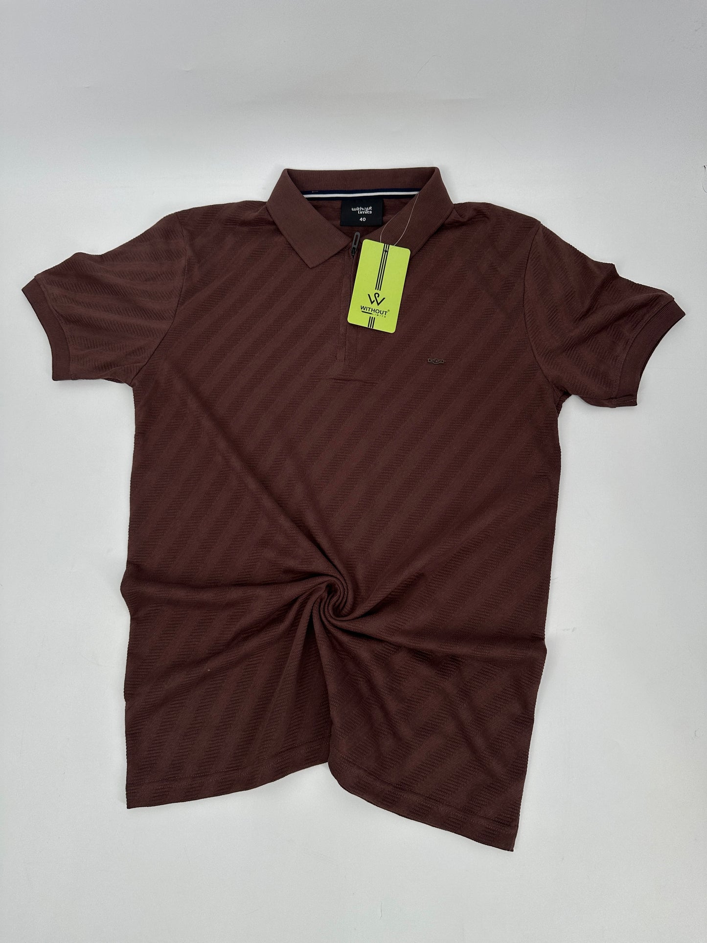 WL Knitted Zip Polo Plain