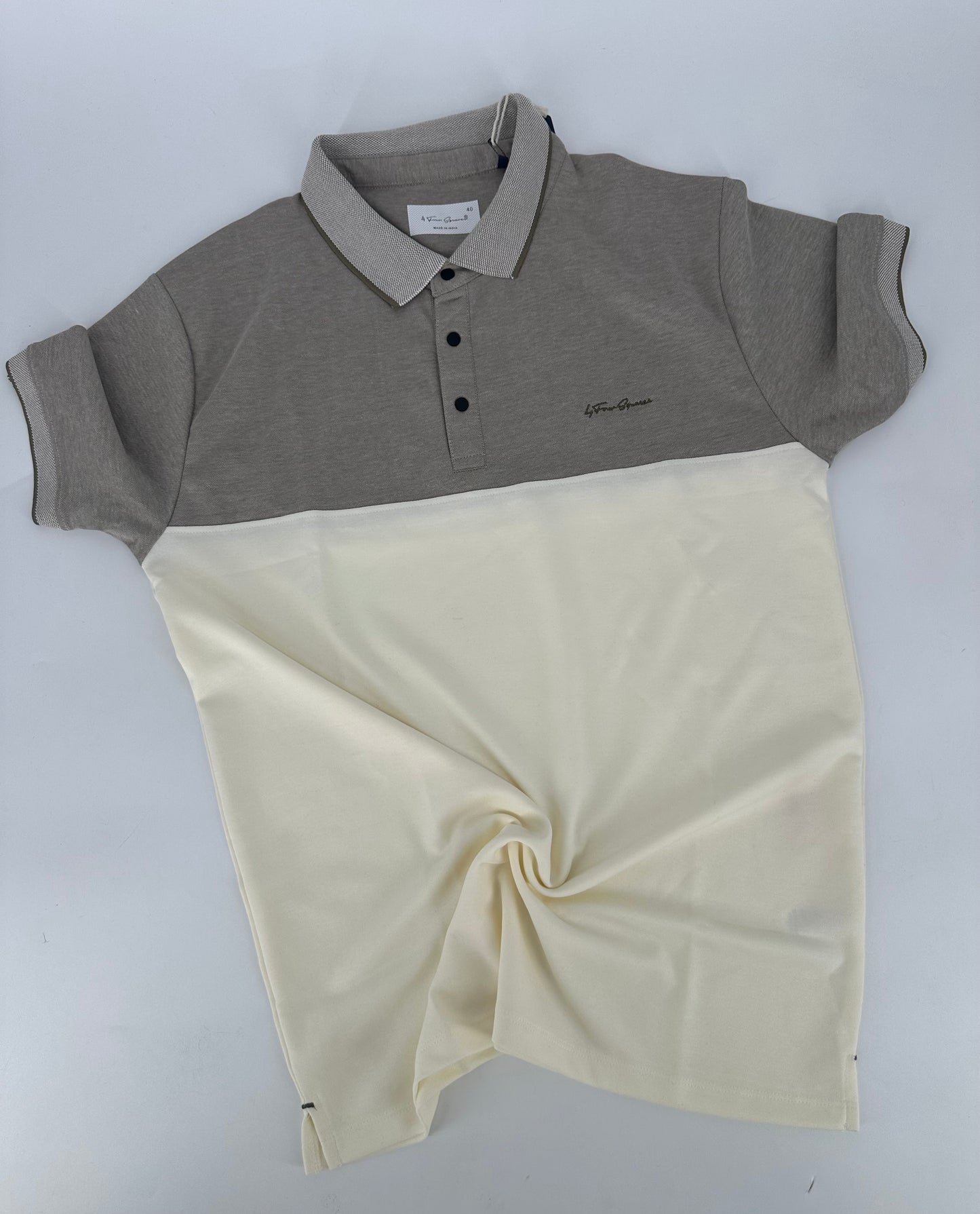 4squares polo Interlock Lt.Beige