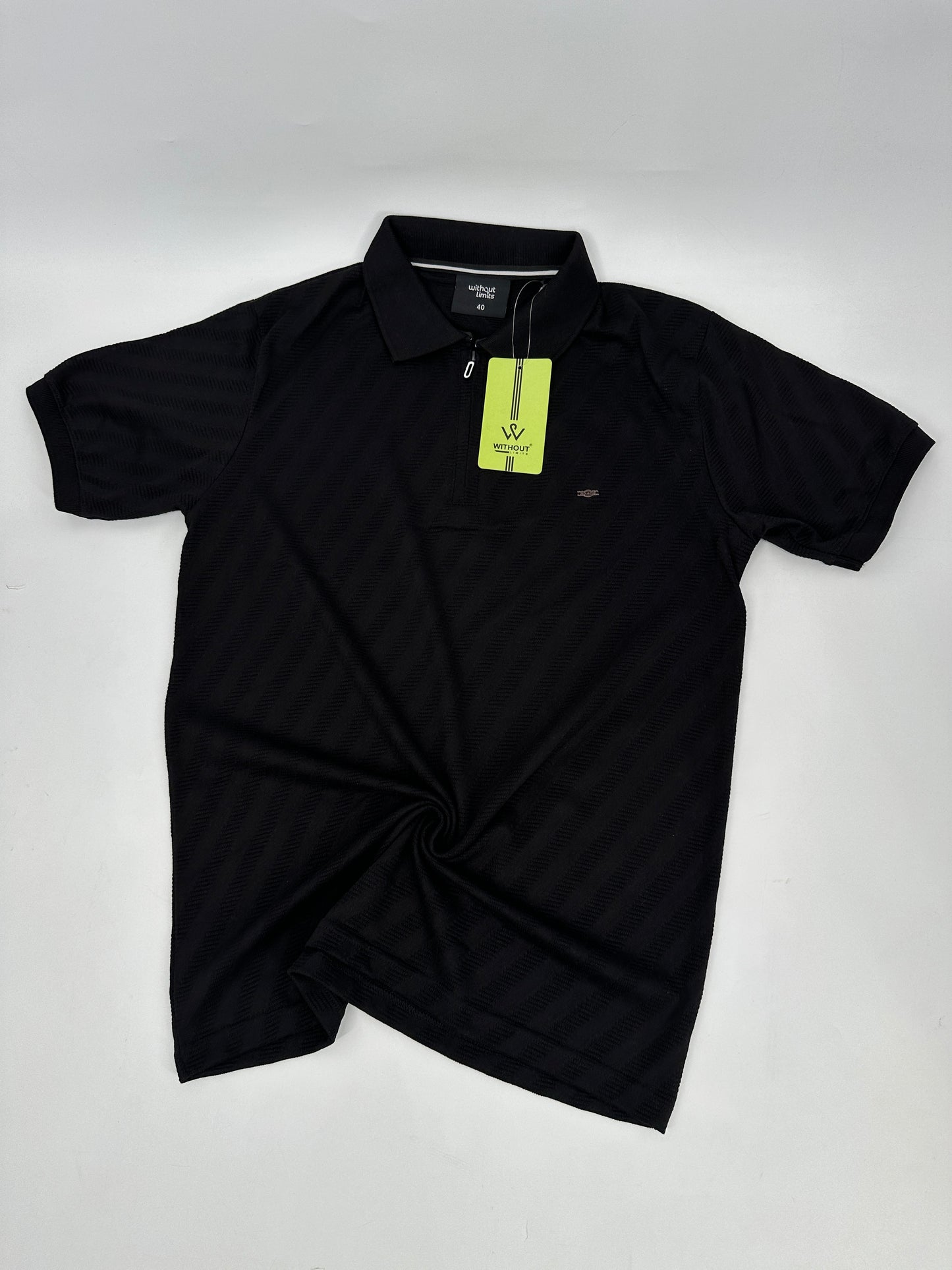 WL Knitted Zip Polo Plain