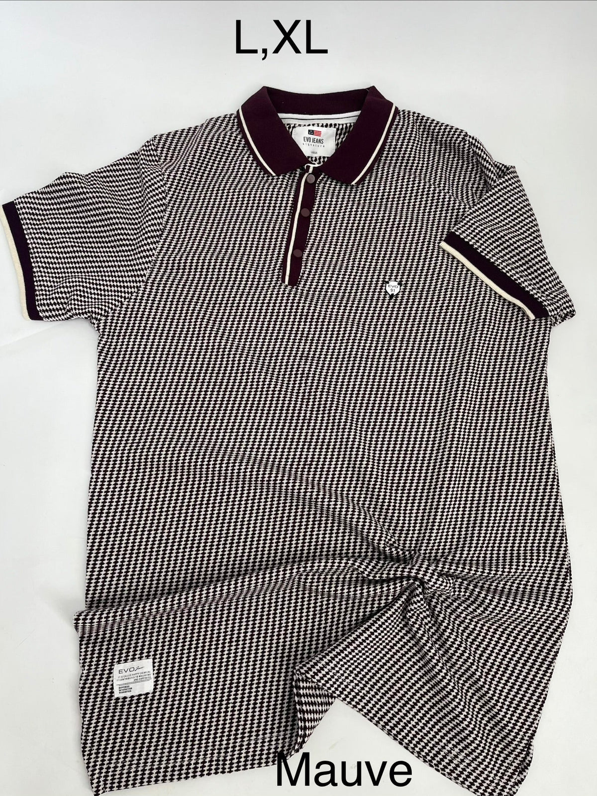 EVO Jeans Micro Pattern Premium Polo Shirt