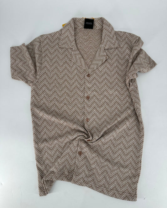 Radiology Knitted Shirt Camel