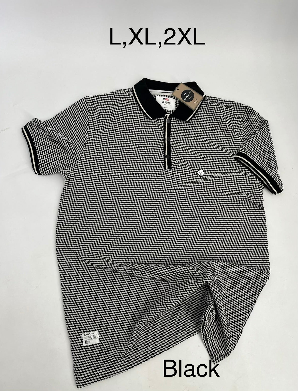 EVO Jeans Micro Pattern Premium Polo Shirt
