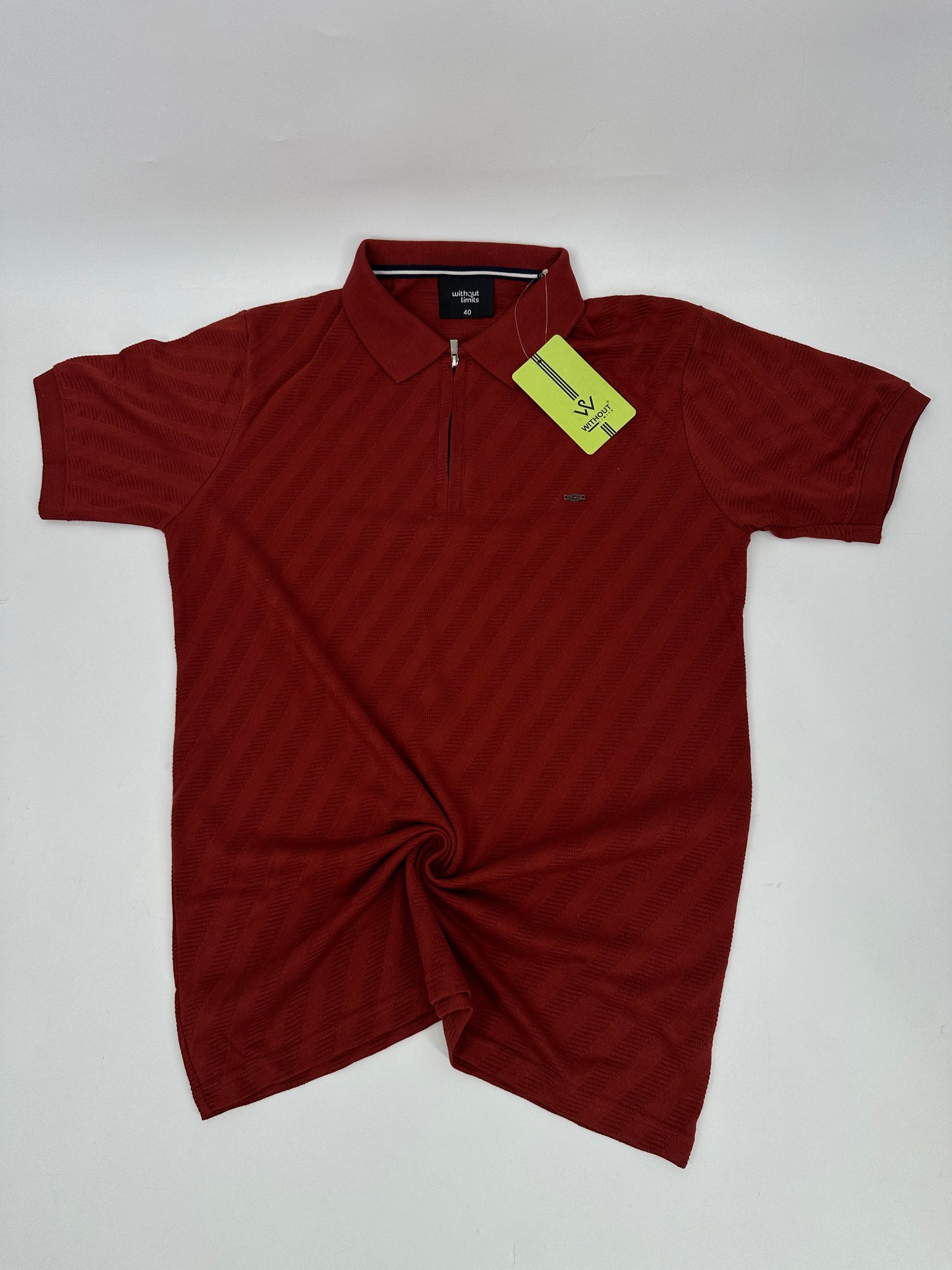 WL Knitted Zip Polo Plain