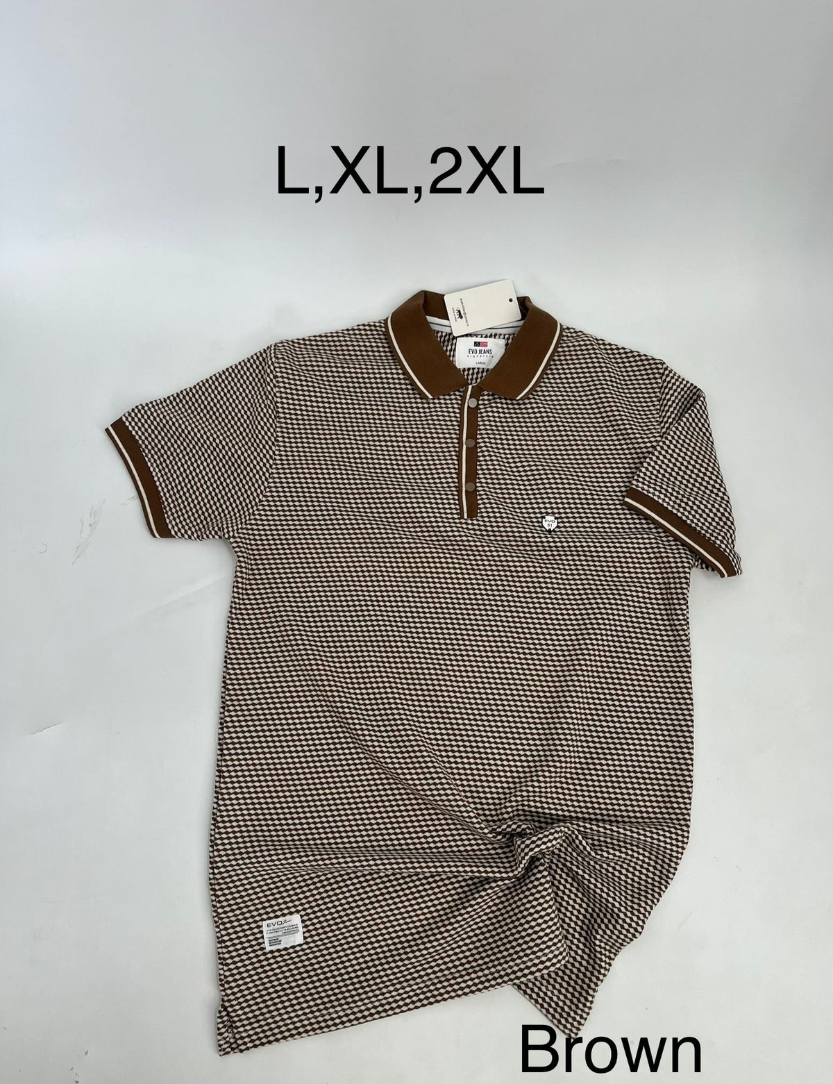 EVO Jeans Micro Pattern Premium Polo Shirt