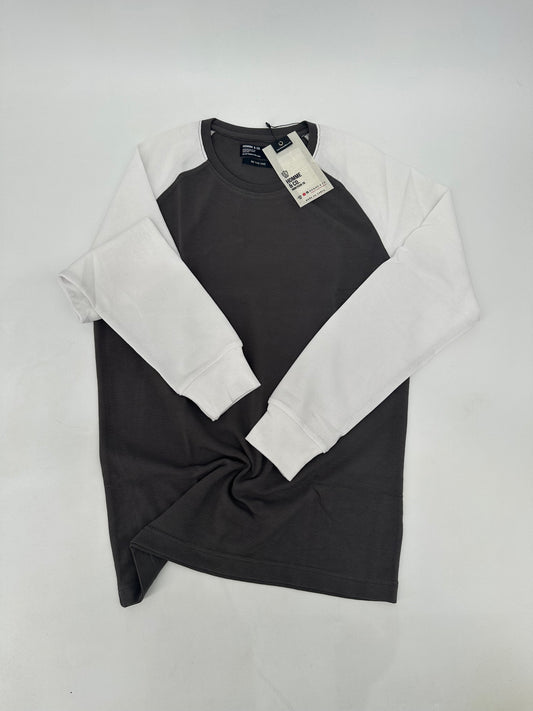 H&C LS Tee Stone/White