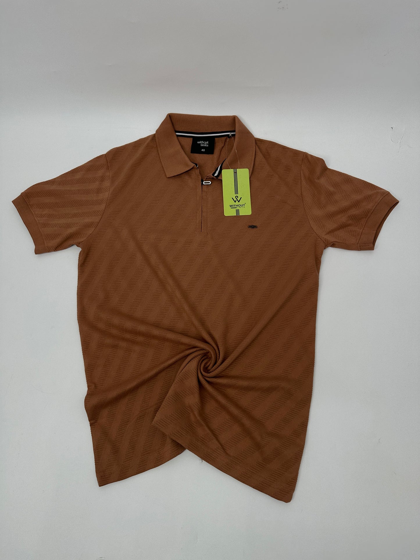 WL Knitted Zip Polo Plain