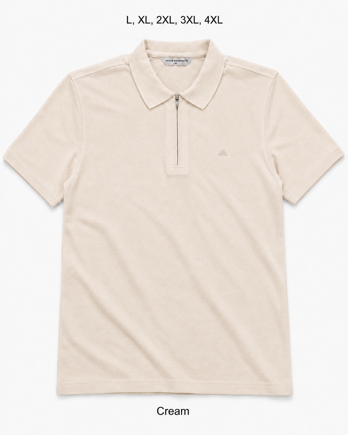 4 Squares Premium Zip Polo