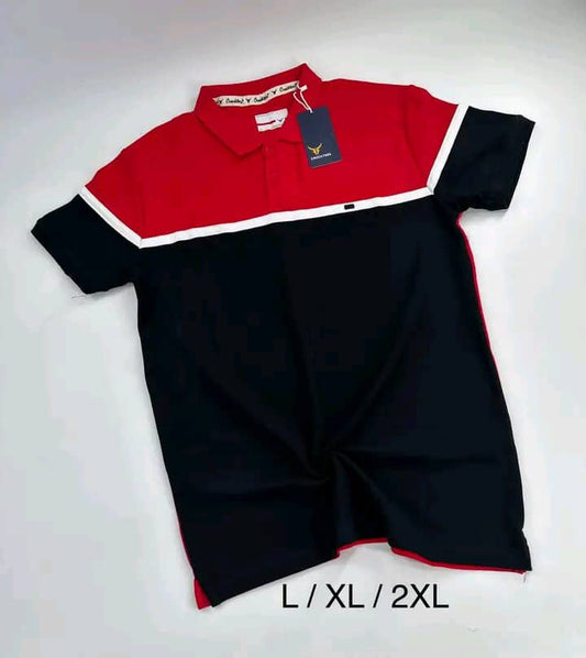 Crocktees Polo Red/Black