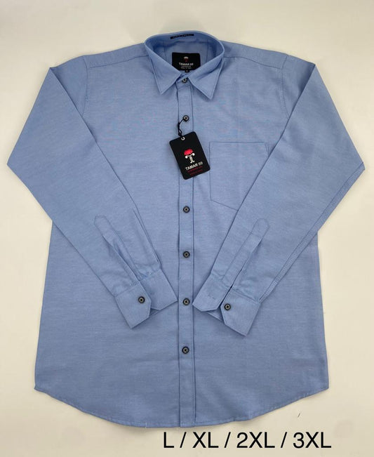 Oxford Slim Fit Plain Shirt Nepal