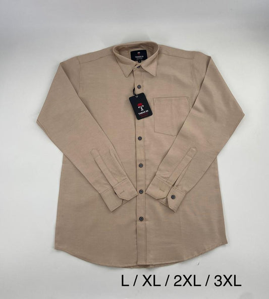 Oxford Slim Fit Plain Shirt Moonlight