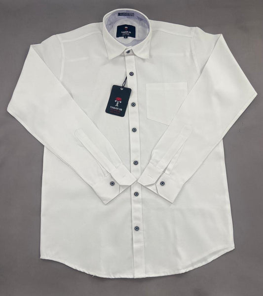 Oxford Slim Fit Plain Shirt White